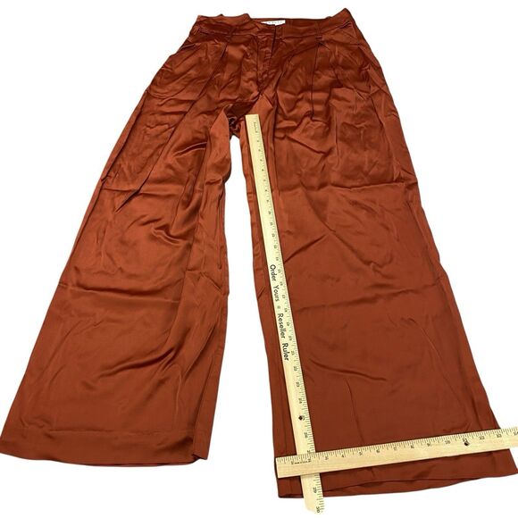 Trina Turk Indira Pant Wide Leg Cinnamon Women  Size 8 - Picture 7 of 16